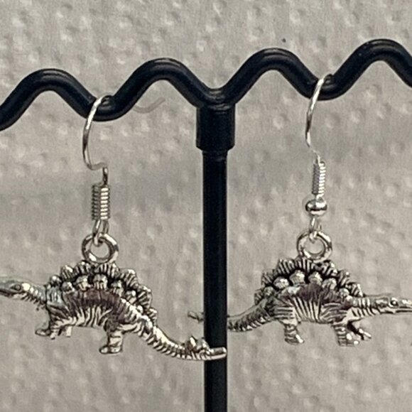 Dinosaur Earring, Dinosaur Lover, Dinosaur Jewelry, Gift Idea, - Picture 8 of 9